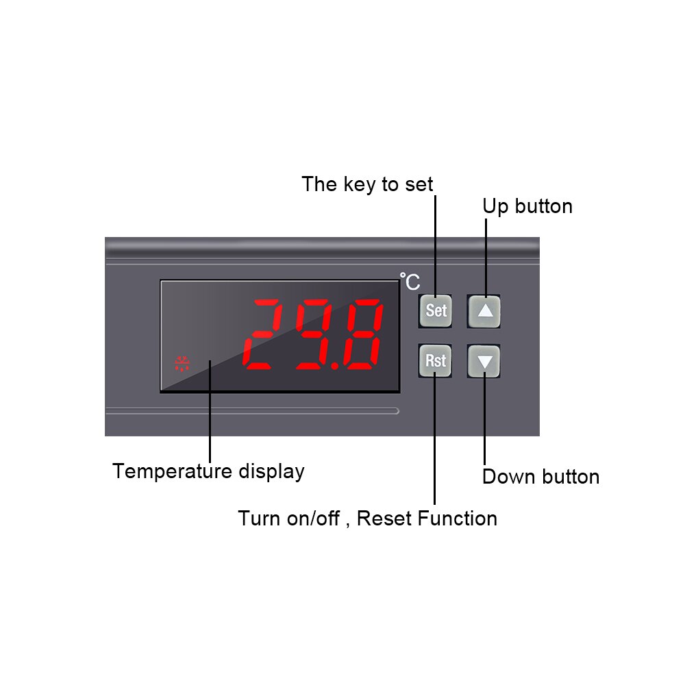 Thermostat 220V 30A -30~300 Celsius Digital Temperature Controller Thermostat Regulator with NTC Sensor Relay Output