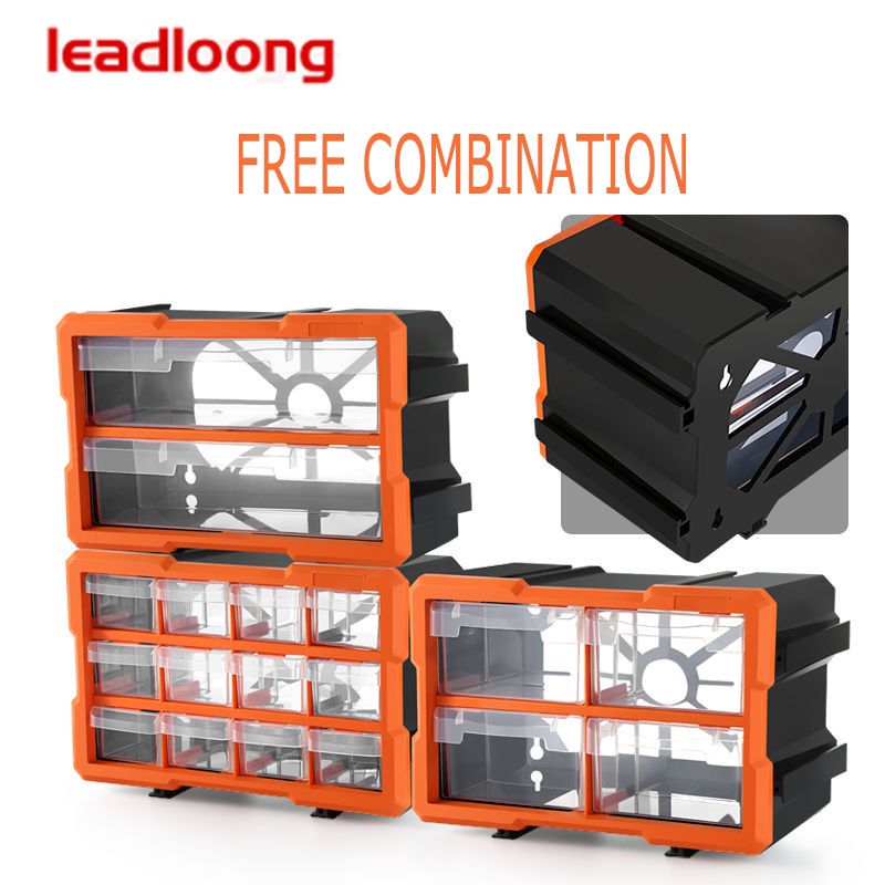 LEADLOONG Type de tiroir pièces armoire boîte de retournement pièces en plastique boîte boîte à vis armoire à outils boîte de matériel