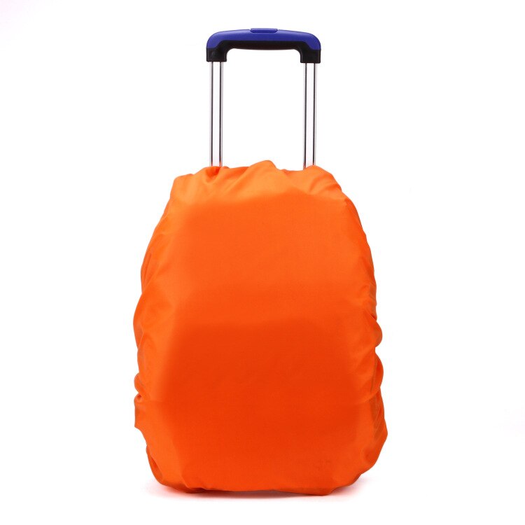 Kids Suitcase Trolley Backpack Cover Waterproof Luggage Protective Covers Travel Accessories School bag Dust Rainproof Cover: Orange