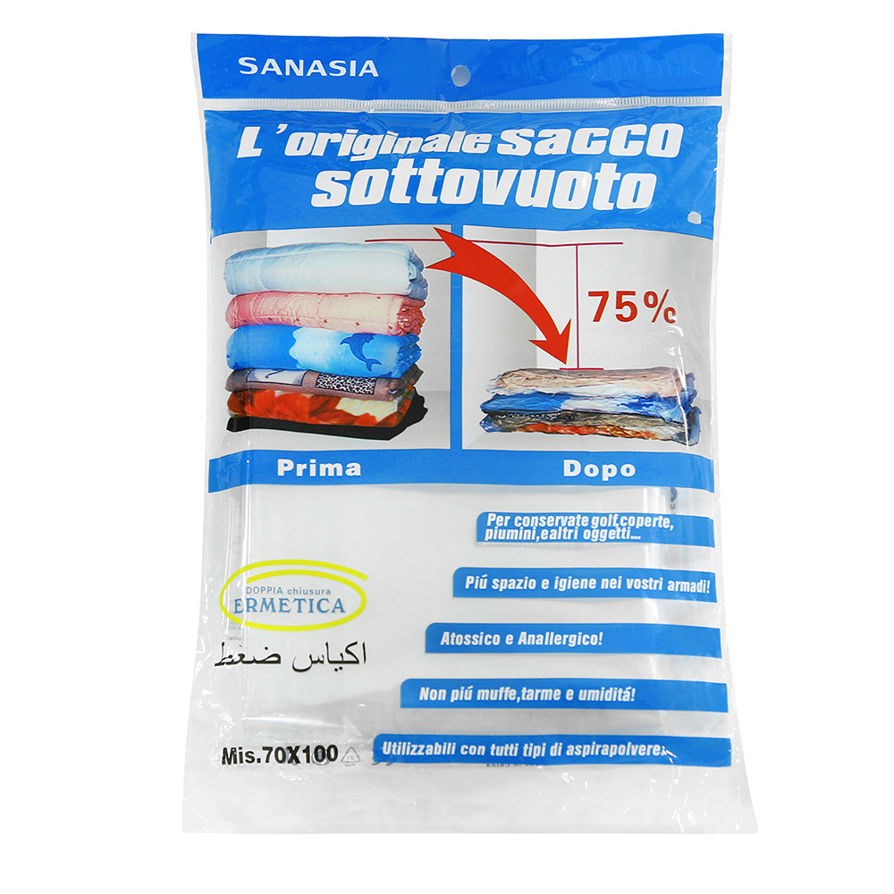 Vacuum Storage Bag For Clothes Transparent Foldable Extra Large Seal Compressed Organizer Bag Reusable Space Saving Bag#T2