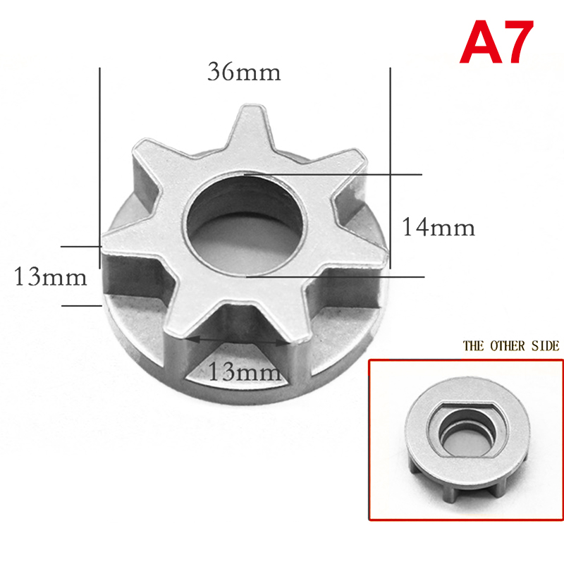 For 405/5016/6018 Gear Asterisk Electric Chain Saw 7/6/3 Tooth Industrial Chainsaw Chain Gear Sprockets Drive Replace Sprocket: Khaki