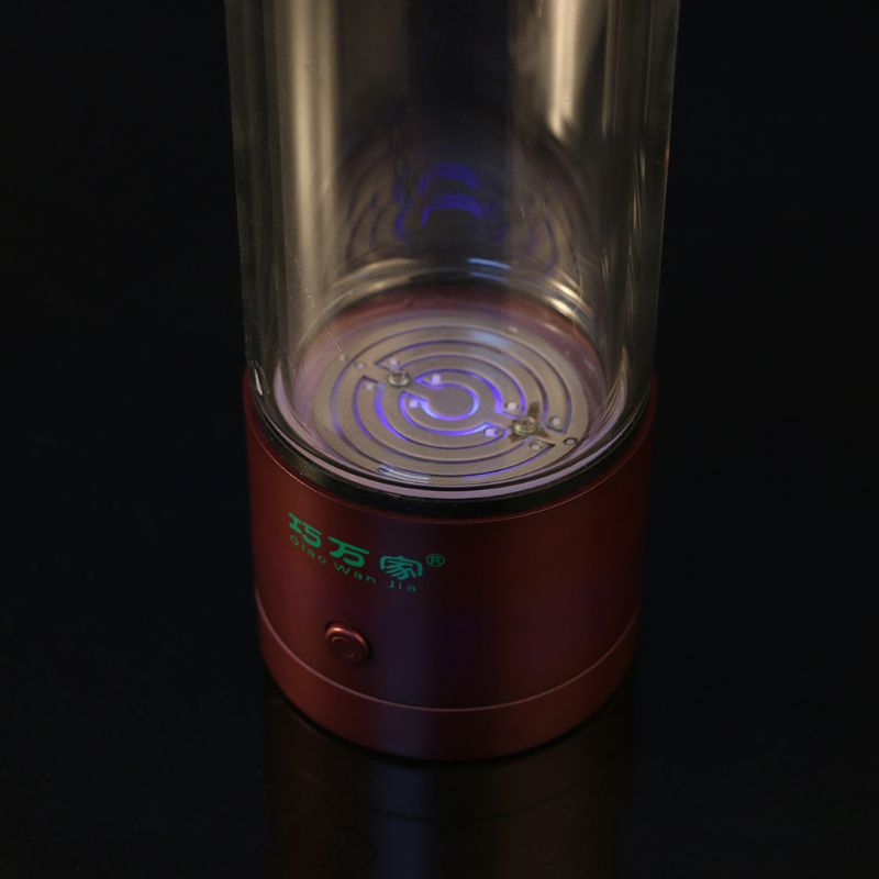 Dobbeltlags rik hydrogen vanngenerator flaske spe/ pem vann ionisator flasker  h2 og  o2 separate