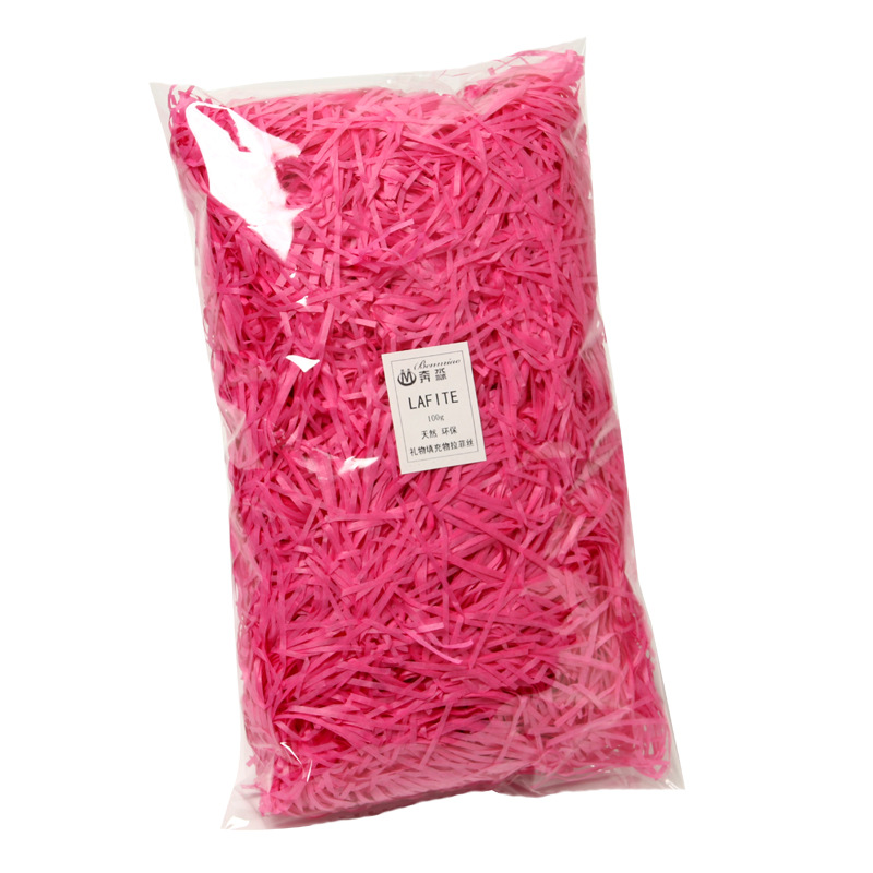 50/100g Kleurrijke Shred Crinkle Papier Raffia Versnipperd Tissuepapier Geschenkdoos Vulmateriaal DIY Bruiloft Verpakking decor