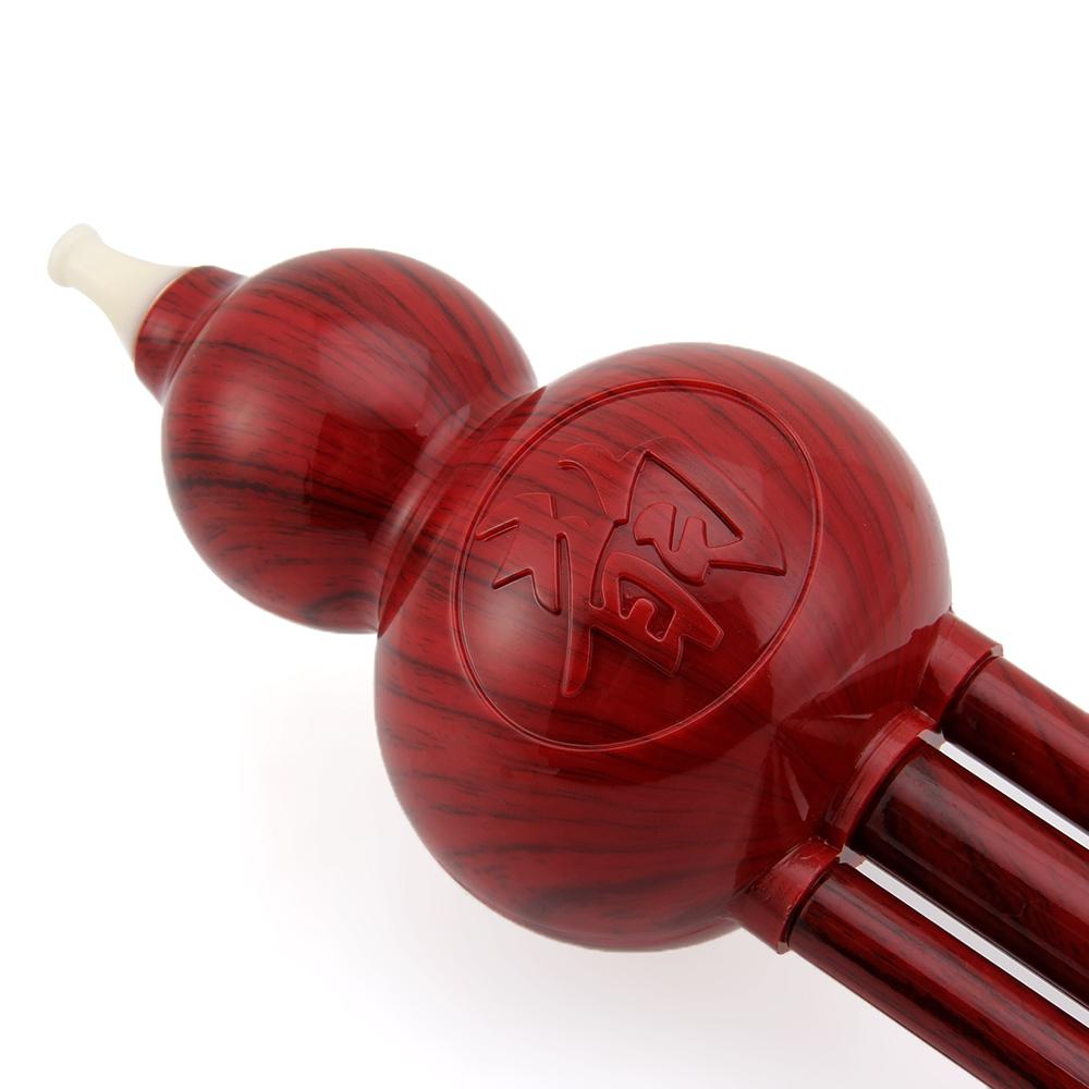 Chinese Traditional Hulusi Gourd Cucurbit Flute C/Bb Ethnic Musical Woodwind Instrument for Beginner