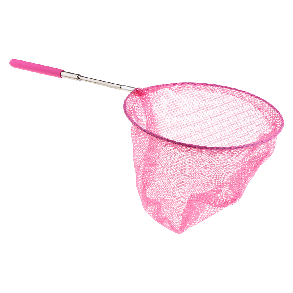 Fishing Tank Net Aquarium Small Fishes Nets Pond Shrimp Scoop Outdoor Tools for Kids Catcher Nets for Adults: Pink
