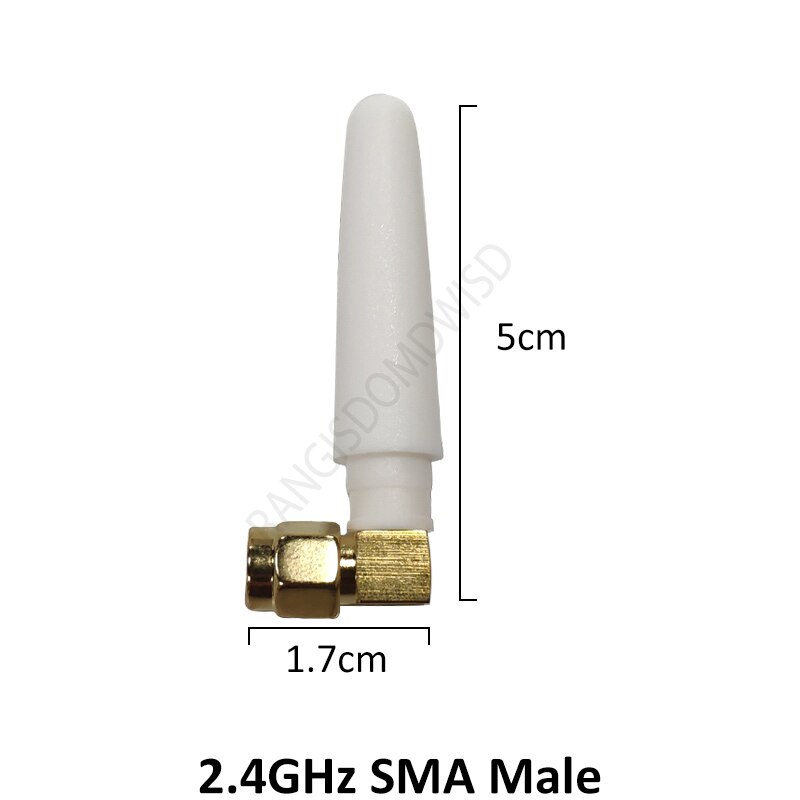 2.4 ghz antenne 2 stk wifi sma han hunstik 2 ~ 3 dbi 2.4 iot antenne wi fi lille størrelse antenne hvid antenner antenner router