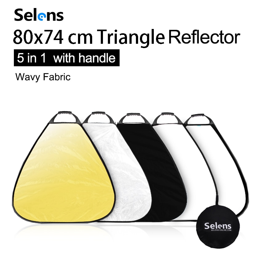 Selens 80CM 5 in 1 Reflector Photography Portable Light Reflector with Carring Case for photography photo studio accessories