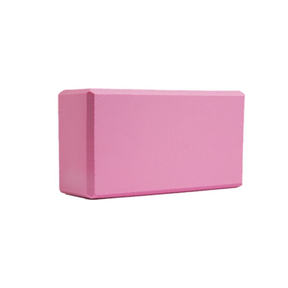 Fitness Pilates femme haute densité anti-dérapant EVA Fitness entraînement brique blocs Stretch ceinture Yoga renforcer: Rose
