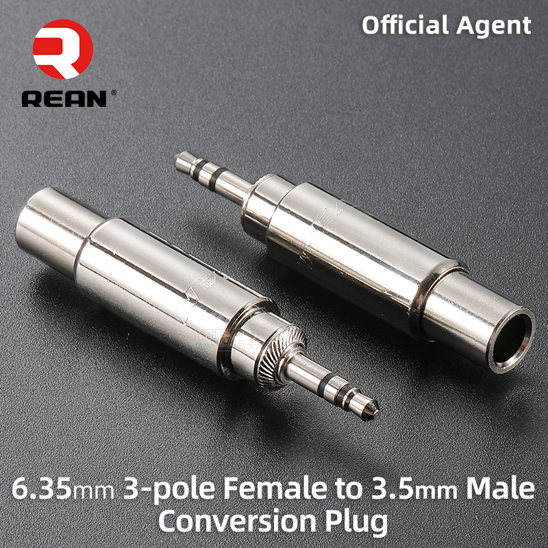 NEUTRIK's REAN Audio Video Conversion Adapter XLR to XLR, XLR to RCA, XLR to 6.35, 6.35 to RCA Female, 6.35 Female, 6.35 to 3.5