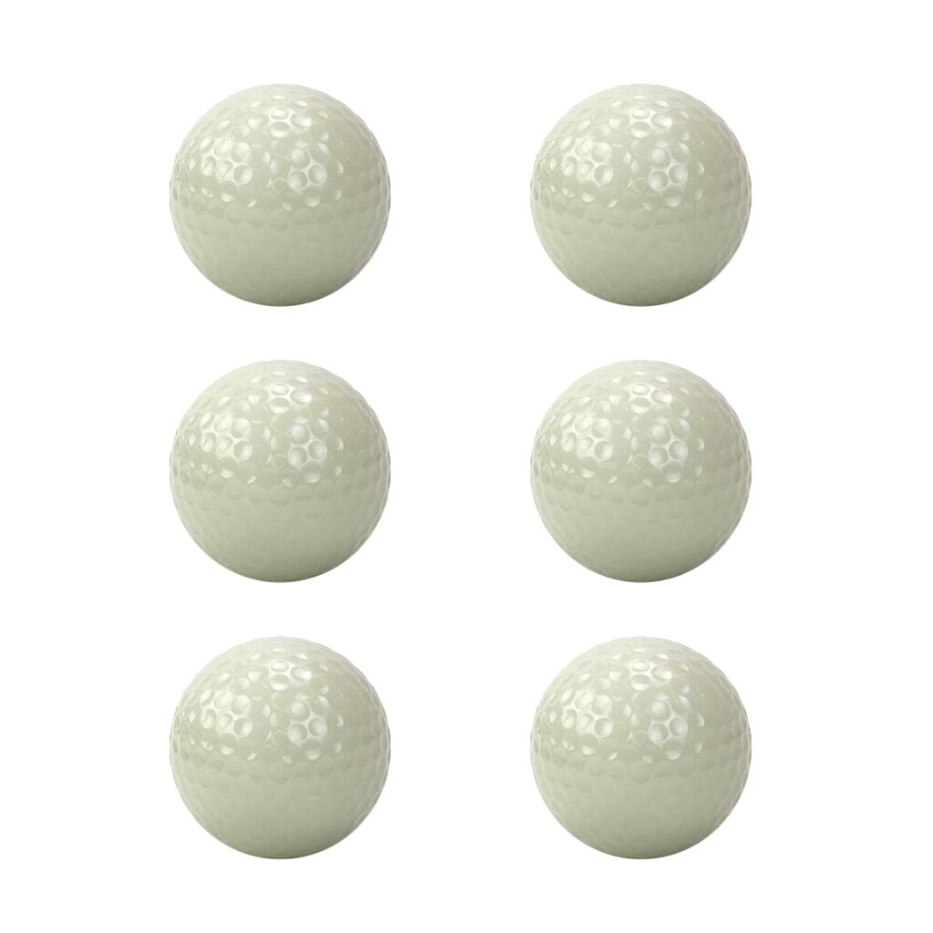 Pack Of 6 Reusable Luminous Golf Club Ball Reliable Dark Club Ball Golf
