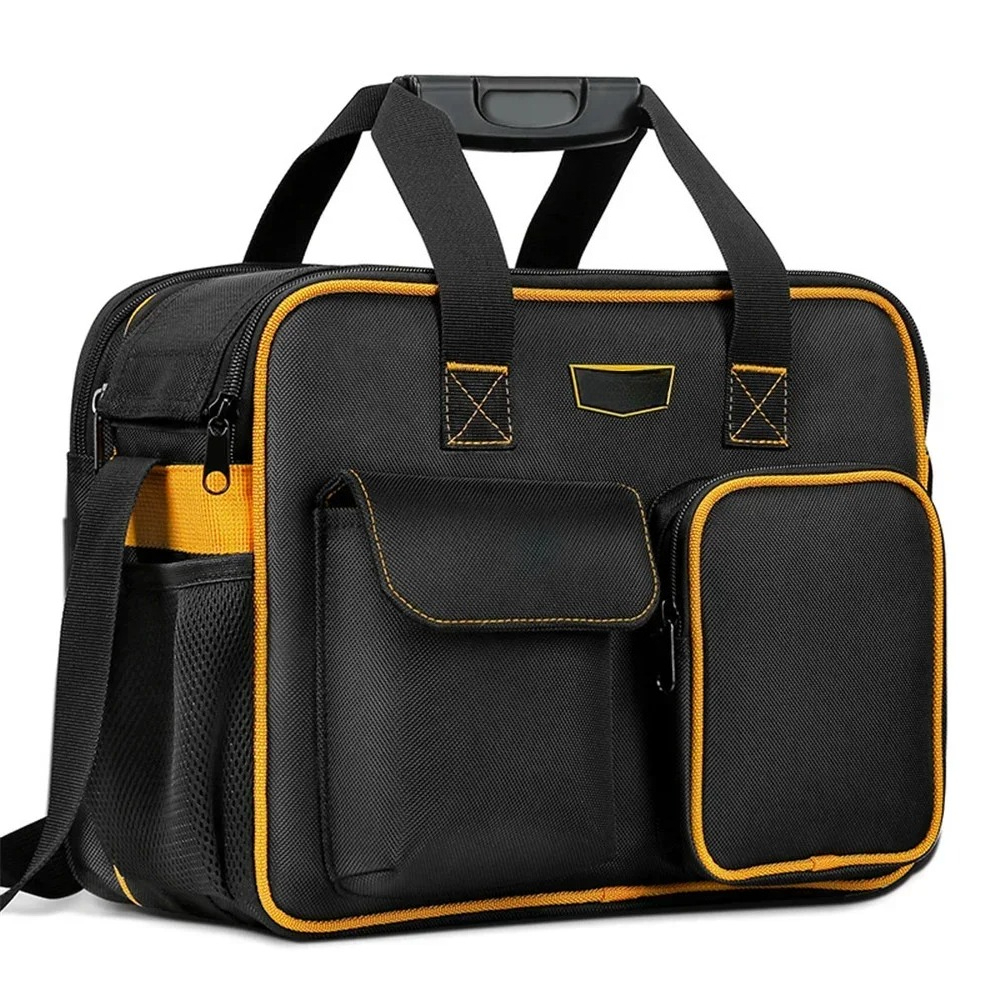 Tool Bag Tools Electrician Equipment Toolbox Motorcycle Backpack Pouch Bags Heavy Duty Tools Waist Wheel Electricians: black