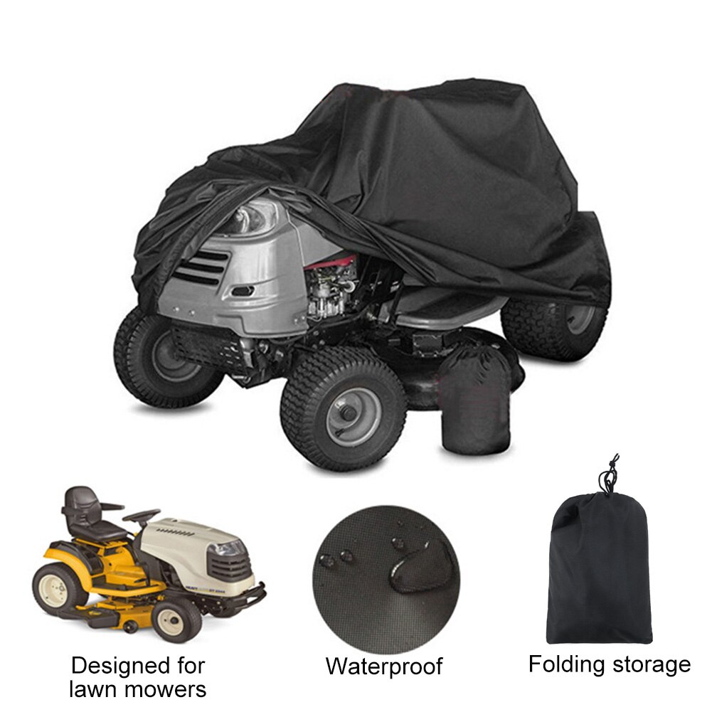 183x137x117cm Lawn Mower Cover Universal Accessories Dustproof Waterproof Outdoor Garden With Storage Bag 210D Oxford Cloth