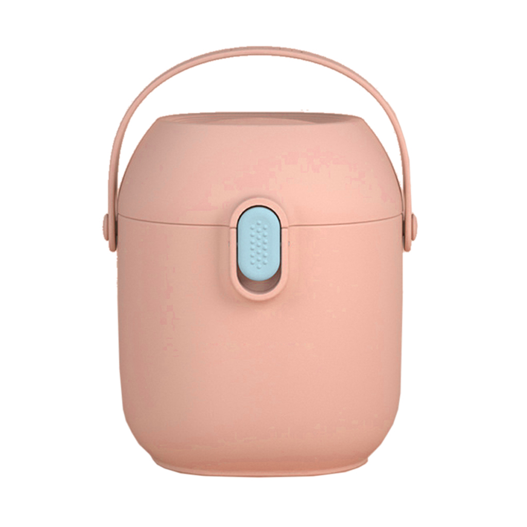 Caja de leche en polvo para bebé, almacenamiento de grado de comida hermético, contenedores para aperitivos, cucharas, accesorios de alimentación: Pink