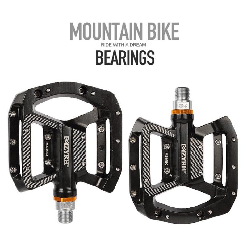 Mzyrh Aluminum Alloy Bicycle Pedals Platform Mountain Road Bike Bearing Pedals Riding Bike Accessories