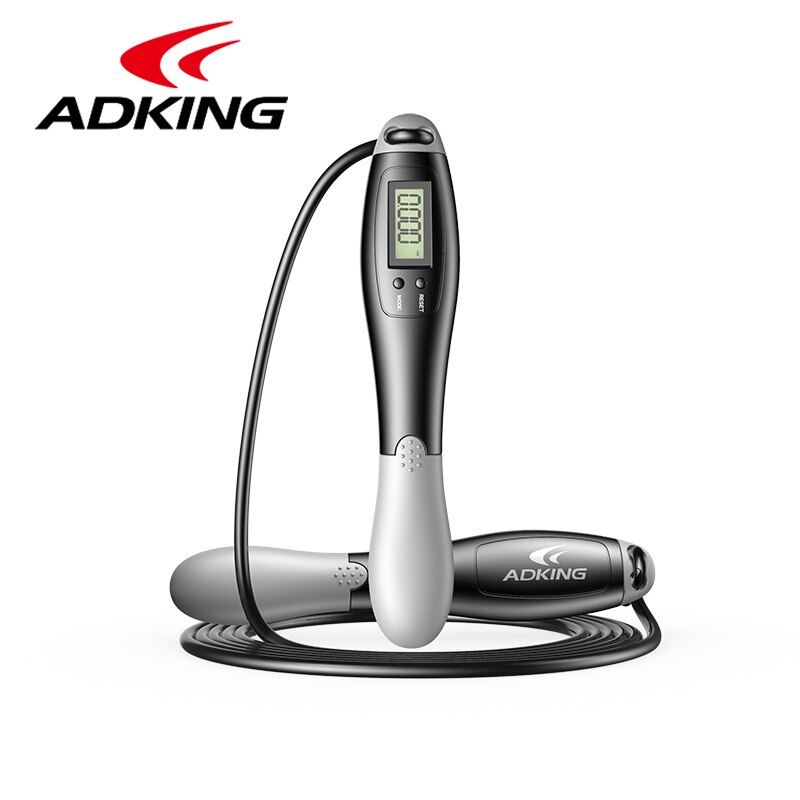 ADKING digital smart jump rope with accurate counter timer skipping rope for speed training body building non-slip wight loss