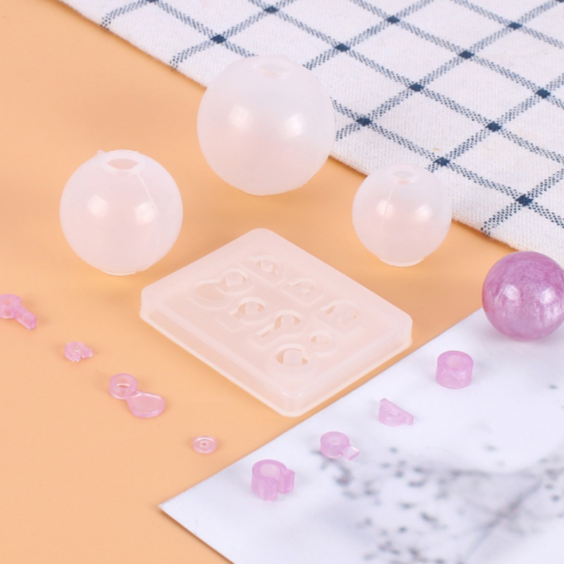 Spherical resin molds 4pcs Crystal Epoxy Epoxy Mould Handmade Jewelry Decoration Sphere Mold