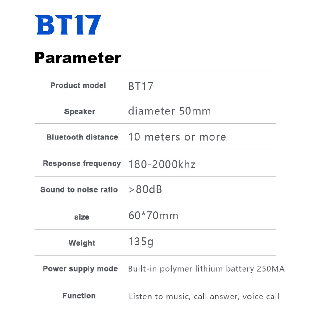 Hjälm headset / intercom trådlösa bluetooth hörlurar handsfree svart