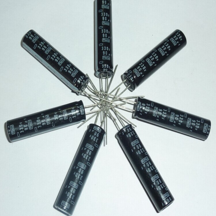 5pcs 90uF 330V Nippon Chemi-Con NCC Photo Flash Capacitor 9x39mm 330V90uF PH Capacitors