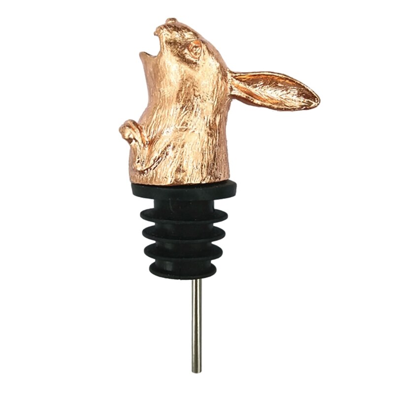 Pasen Cartoon Bunny Wijn Flessenstop Schenktuit Leuke Konijn Zinklegering Bar Tool Voor Huis Keuken Bruiloft Champagne Drank: RG-1