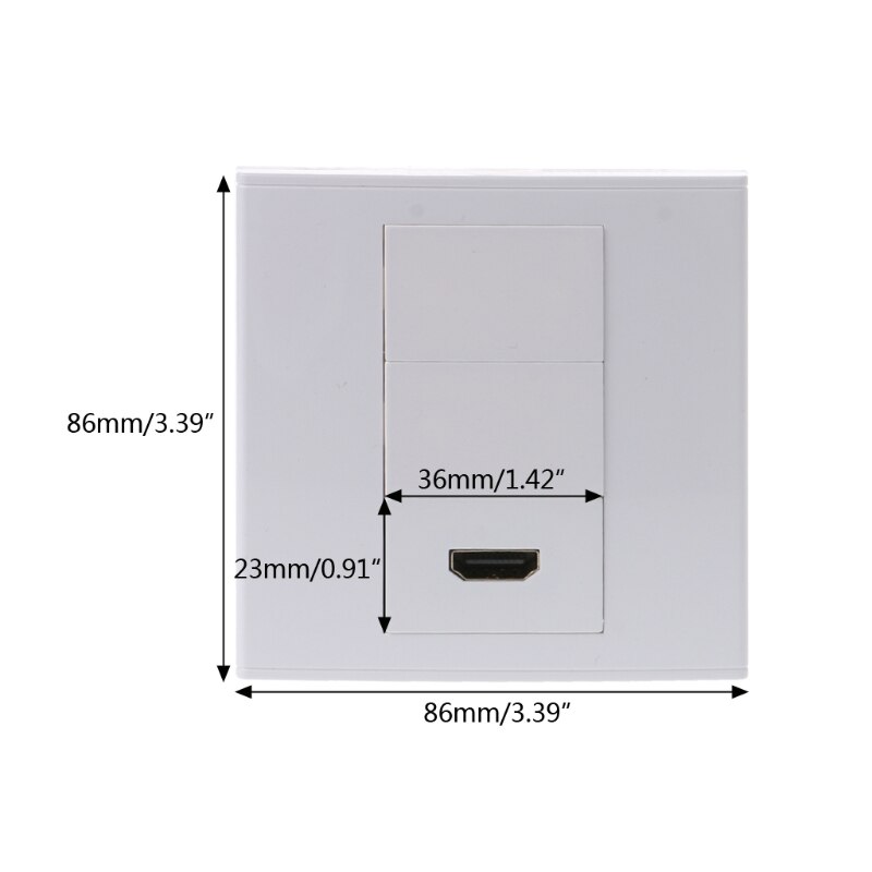 Deek-Robot Hdmi Muur Plaat Met Hoek Kant Vrouwelijk Naar Vrouwelijke Connector Ondersteuning 3D En 4K