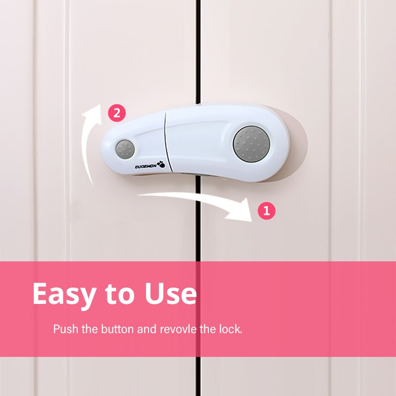 EUDEMON 4pcs/lot baby Drawer Lock Todder Child Kids Door Drawers Wardrobe Cabinet Safety Care protect Plastic Lock Green Blue