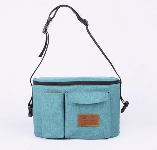 Updated Mother Expanded Bag Strollers Organizer Baby Basket Pushchair Diaper Nappies Bottle BAG: 4