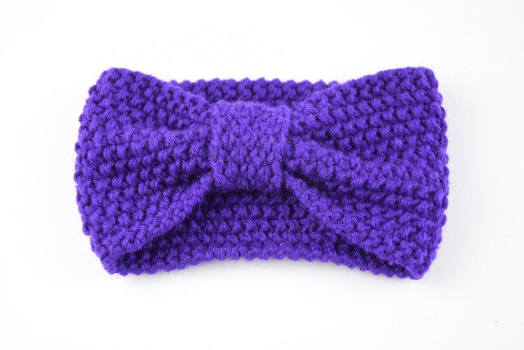 automne hiver plus oreille tricoté bandeau pour femmes filles solide laine chapeaux Turban bandeau tête enveloppement pour dame: 16