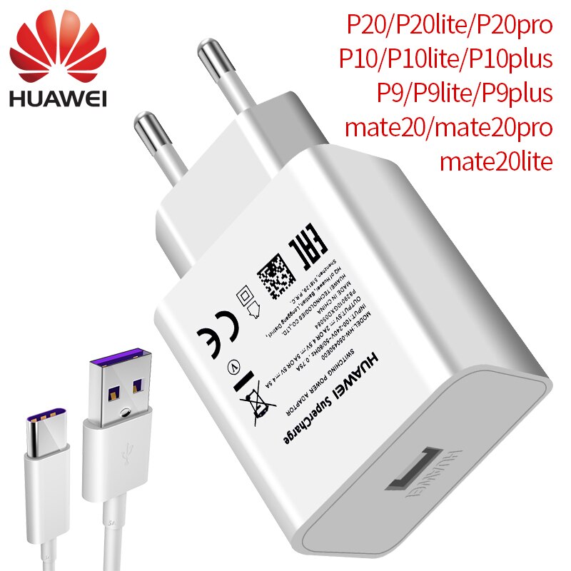 Huawei Super Lader Originele USB Muur Travel Quick Fast Adapter Mate30 Mate 20X5G 20 10 9 pro RS P30 P20 P10 P9 plus Nova5