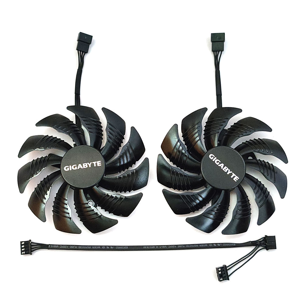 88MM 4PIN T129215SU PLD09210S12HH RTX 2060 GPU Fan，For Gigabyte RTX 2060、GTX 1660 1070 1060 1050 Graphics card cooling fan