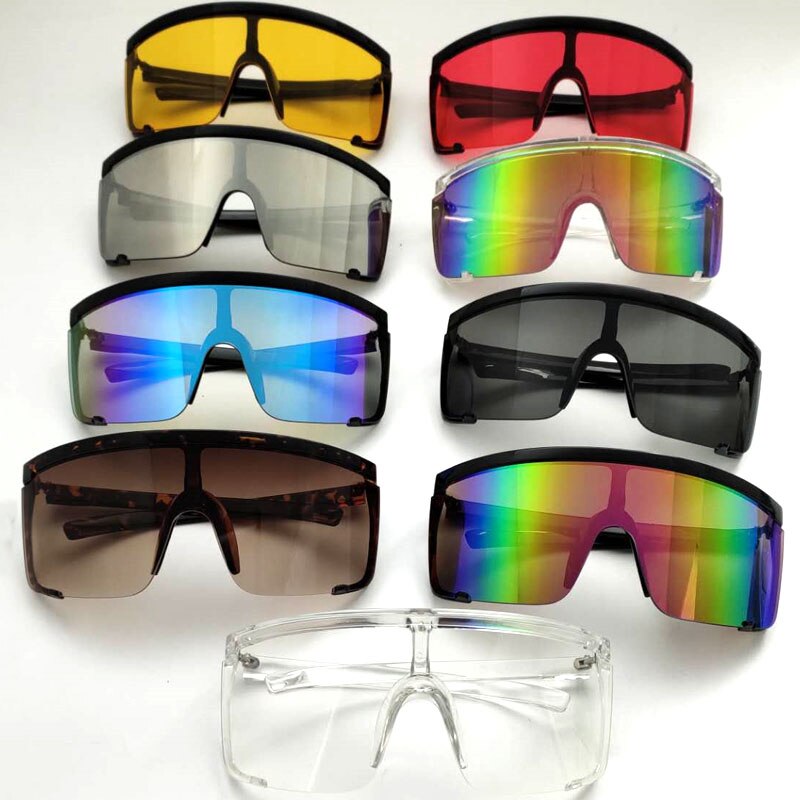 Sport Sonnenbrille Männer Luxus Winddicht Übergroßen Rechteck Sonnenbrille Für Frauen Schutzbrillen Gafas De Sol hombre