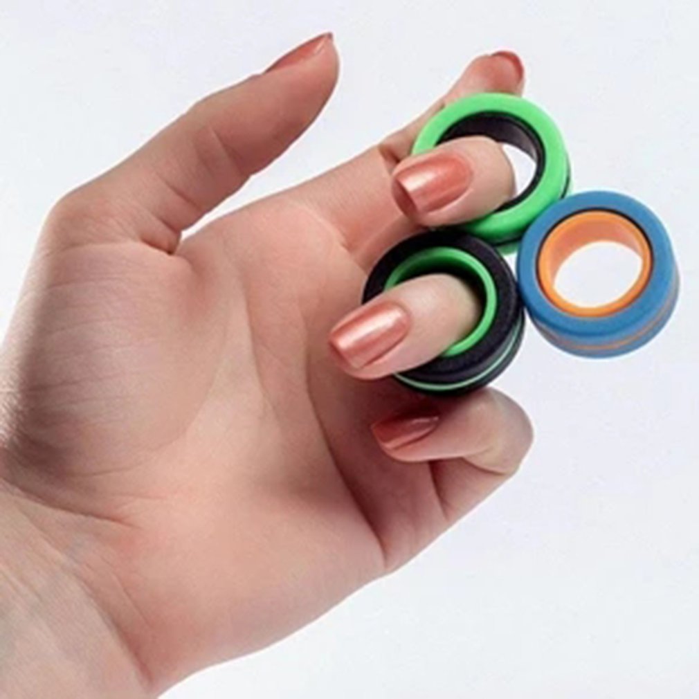 Stress Relief Magnetische Ringen Anti-Angst Magnetische Armband Ring Unzip Speelgoed Magic Ring Props Gereedschap Kids Volwassenen Beste Cadeau