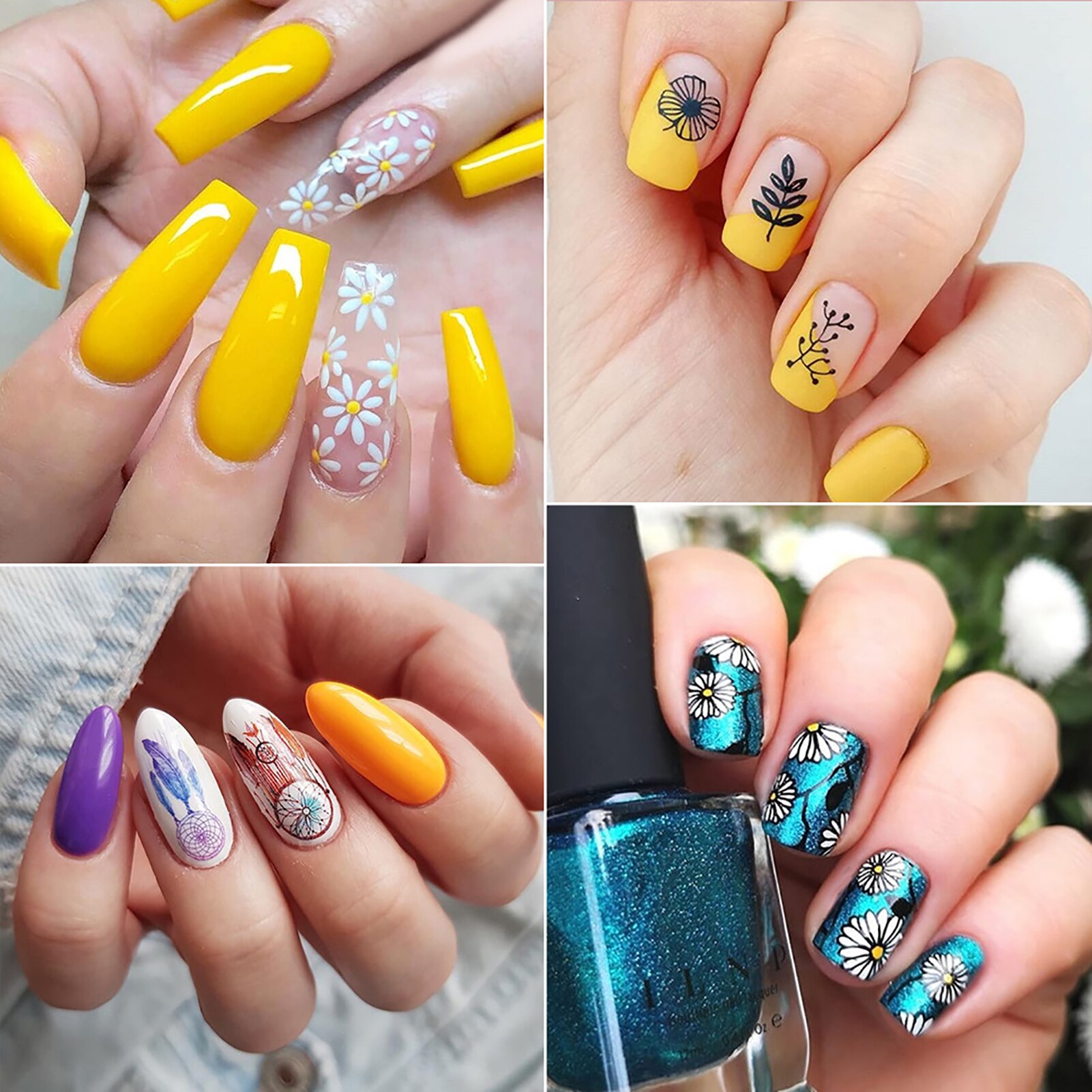 Accessoires pour ongles, tampon à tête Double face, polissage, peinture, dessin, manucure, stylo, outil de Nail Art,