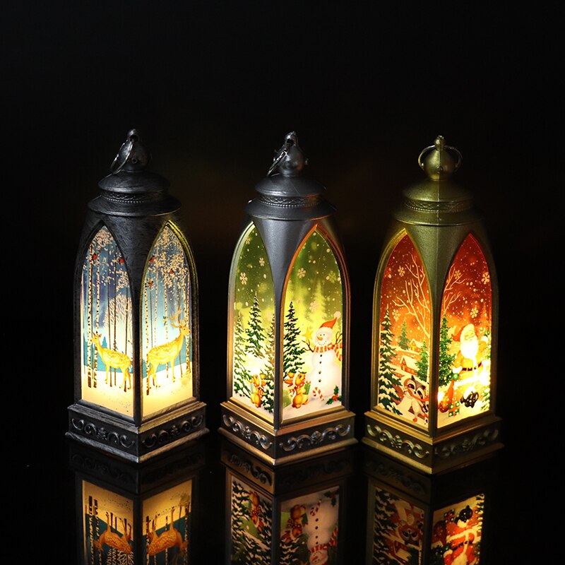 Merry Christmas House Led Light Village Christmas Houses Wood Year Decor