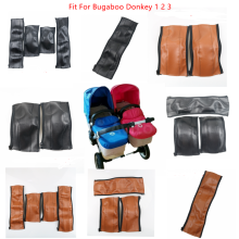 Coperture in pelle Pu per Bugaboo asino 1 2 3 passeggino carrozzina braccioli custodia protettiva maniglie coperture Bumber passeggini accessori