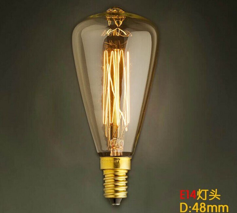 Lightinbox  st48 e14 220v 25w 40w diy vintage antieke retro stijl verlichting filament edison lamp gloeilamp