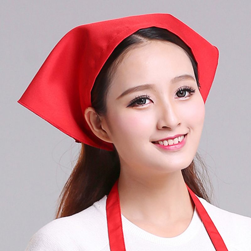Gorro triangular estilo japonés para hombre y mujer, pañuelo para la cabeza, toalla, Cocina, Restaurante, Chef
