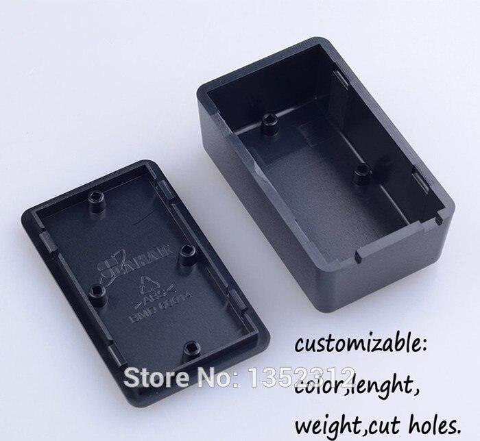 6 stks/partij 62*37*25mm plastic doos voor elektronica waterdichte desktop behuizing ABS DIY project aansluitdoos