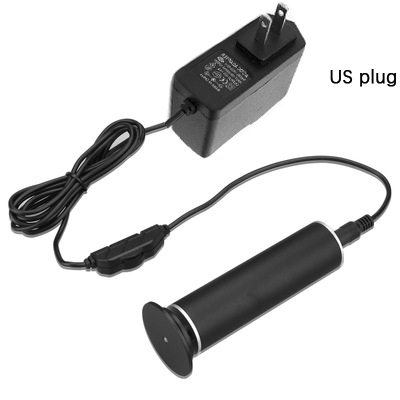 Pied électrique polisseur pied fichier peau morte callosités dissolvant Rechargeable pieds pédicure outils avec 60 pièces papier abrasif: Black-US plug