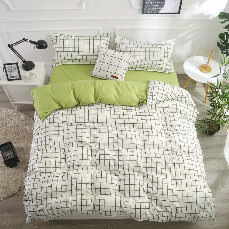 Yaapeet home tekstil plaid dynebetræk plaid print dynebetræk 150*200cm,180*220cm,200*230cm,220*240cm sengetøj uden pudebetræk
