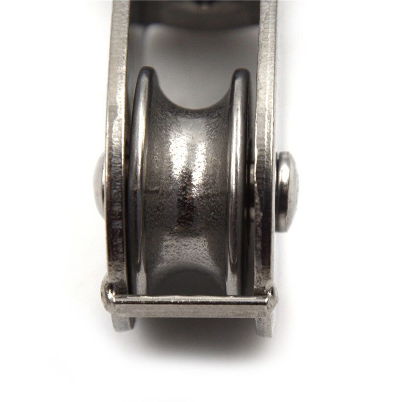 Stålwire remskive rustfrit stål  m20 heavy duty stål single hjul drejelig løfte reb remskiveblok til wiretov