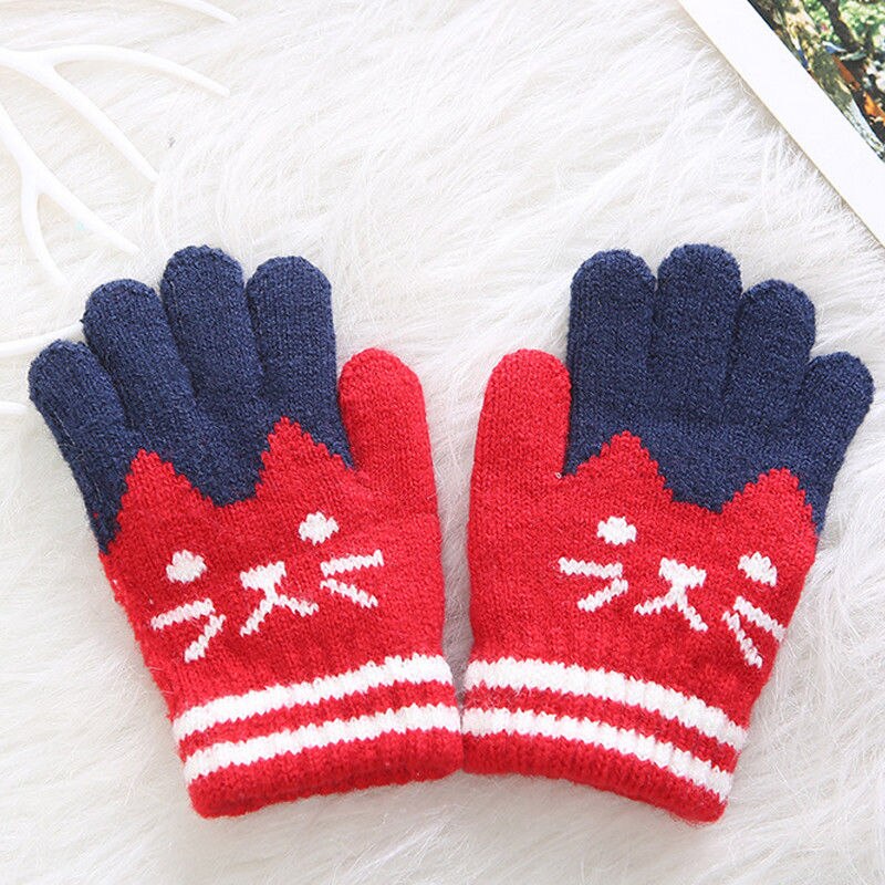 Neue Art freundlicher Winter Warme Dicke Handschuhe Baby Mädchen Jungen Kleinkind Magie Fäustlinge Nachahmung Kaschmir Niedlich Baby Handschuhe 4-8Y: verrotten