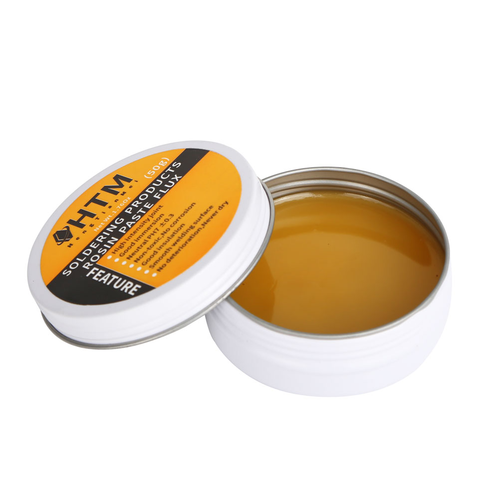 HTM Mild Rosin Soldering Paste 10g/50g Environmental Soldering Paste Flux PCB IC Parts Welding Soldering for Metalworking