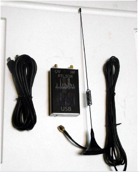 100KHz - 1.7GHz full band UV HF RTL.SDR USB Tuner Receiver & 6M antenna & balun 9:1