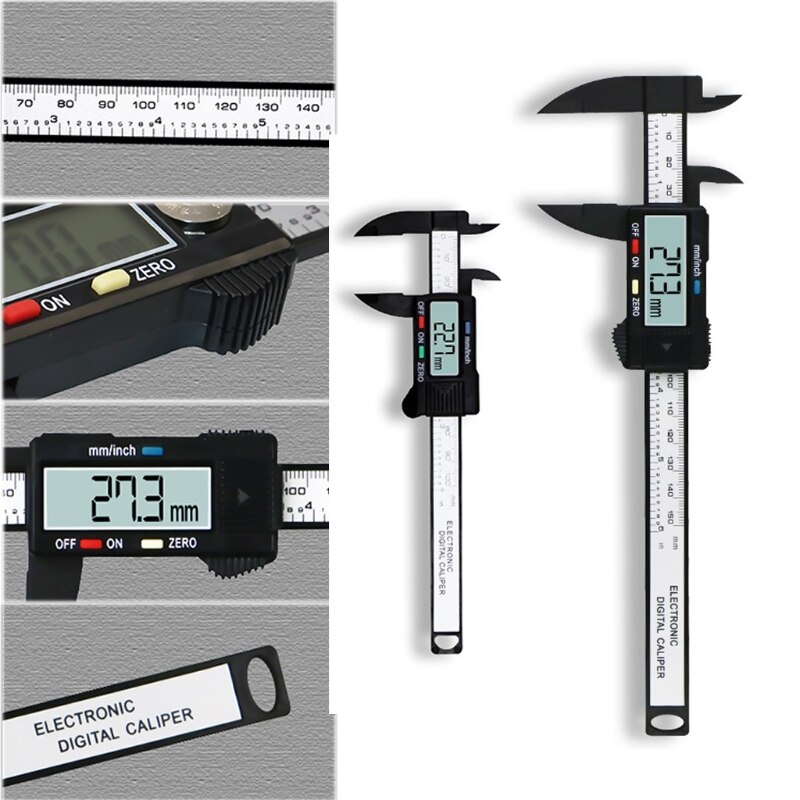 Mannesmann Digitale Schuifmaat Carbon 150 mm - 82520 Kopen | Kippers Rijssen