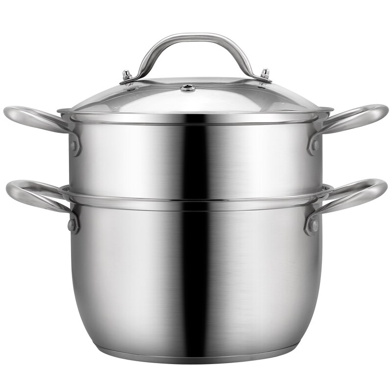 Kitchen Stainless Steel Thick Steamer pot Soup Universal Cooking Pots for Induction Cooker Gas Stove steam pot