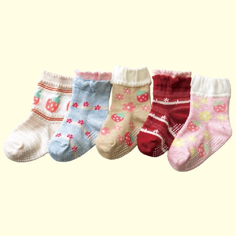 6 Paar Sokken Kinderen Baby Jongens Schoenen Antislip Vloer Schoen Bebe Slippers Casual Katoen Kind Pantufa Korte Sokken