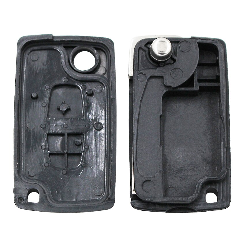 2 Buttton Flip Vouwen Afstandsbediening Autosleutel Shell Voor Peugeot 107 207 307 407 Vervanging Case Fob