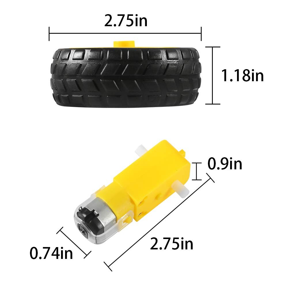 TT Motor Smart Car Robot Gear Motor für arduino Diy Kit Rädern Intelligente Auto Chassis Motor Roboter Fernbedienung Auto DC Getriebe Motor