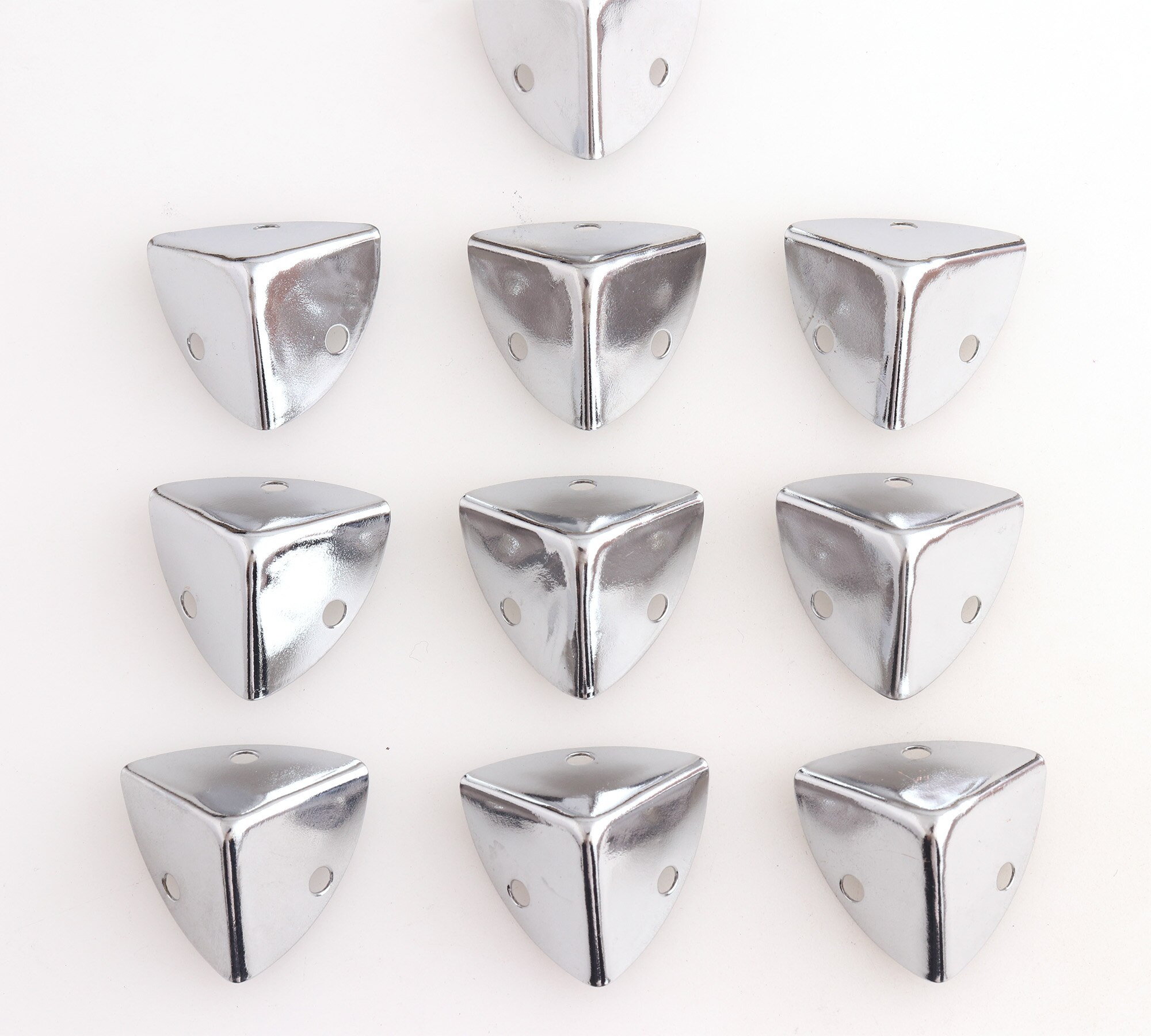 Protecteurs d'angle coins métalliques argentés avec motif rétro, protection d'angle pour boîtes, tables et livres, support de bijoux
