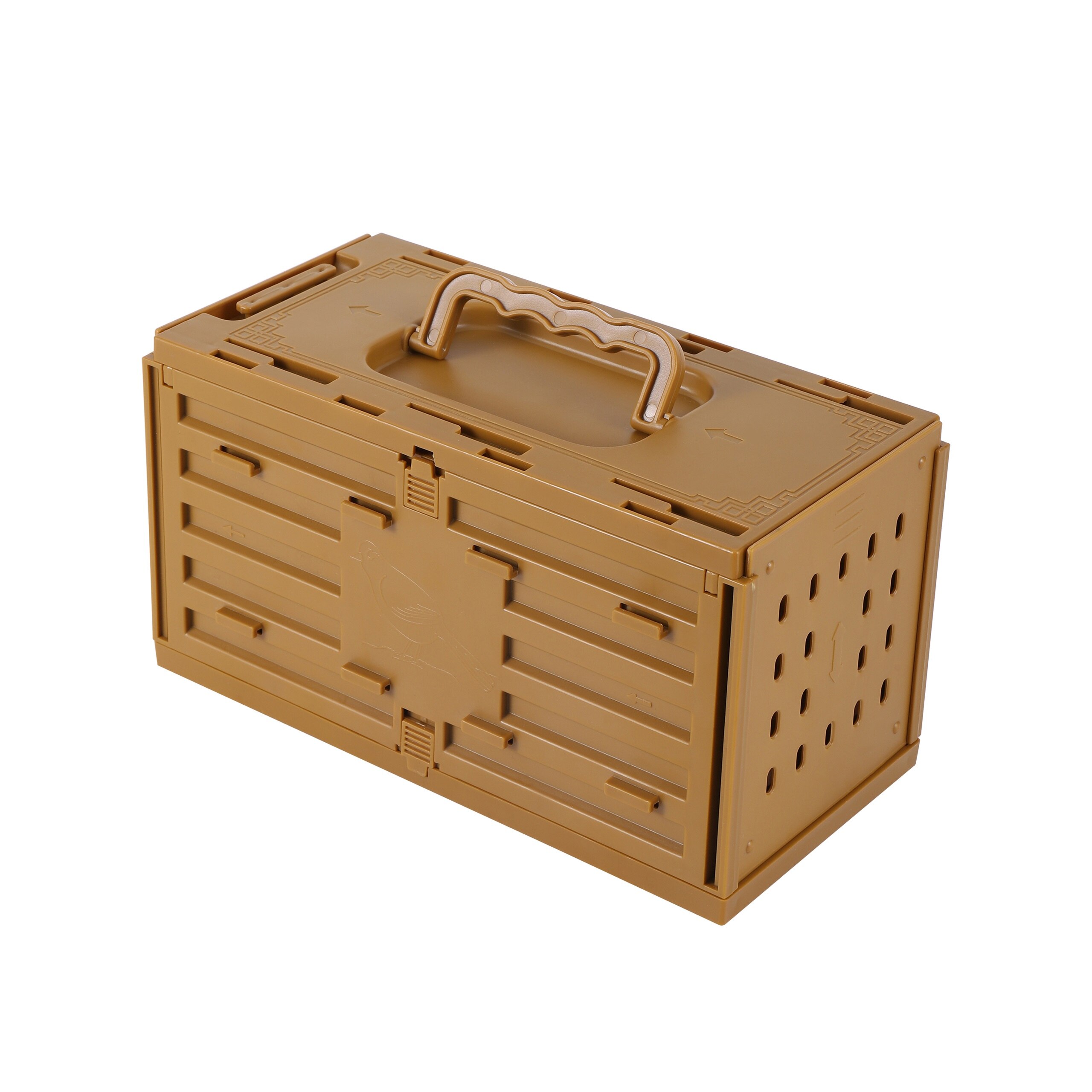 Cage à oiseaux en plastique Portable expédition express perroquet perruche Cage à oiseaux maison d&#39;oiseau animalerie affichage stockage oiseaux Cage fournitures pour oiseaux: 4 Pcs